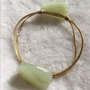 Gorgeous Mint Green Stone Gold Bracelet